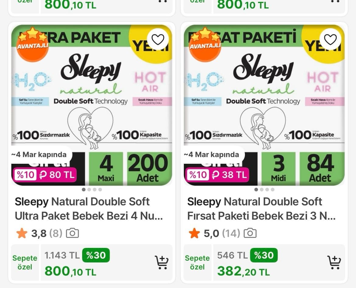 sleepy de lansmana özel %30 indirim var 🥳