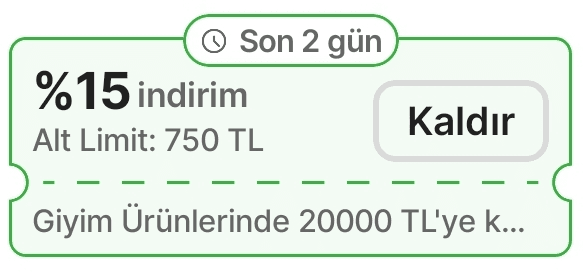 Hepsiburada 750 TL üzeri giyim ürünlerinde geçerli %15 indirim kuponu aktif